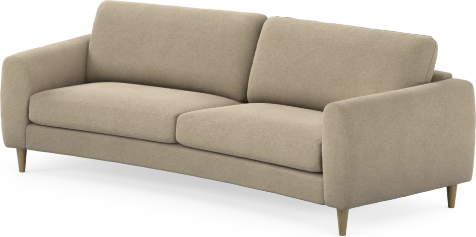 Bridge - 3-sits soffa svängd - Beige