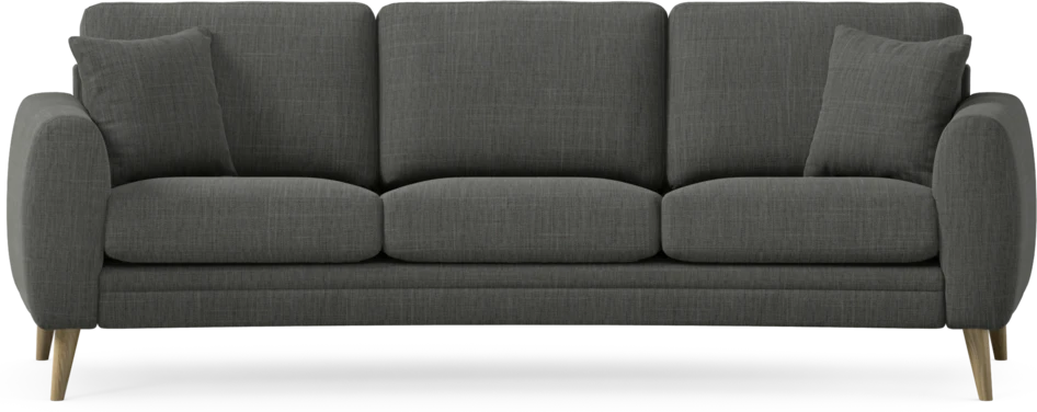 Eden - 3-sits soffa svängd - Grå