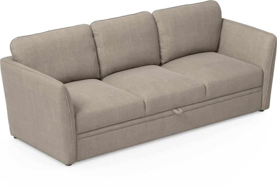 Öland - Bäddsoffa 3-sits, längsbäddad - Beige