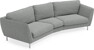 Madison - 3-sits soffa svängd, 90 cm - Grå