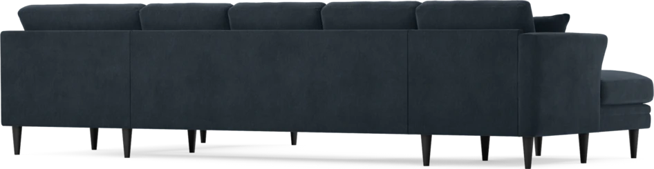 Eden - 3-sits soffa med schäslong vänster och divan höger - Blå