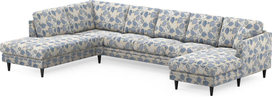 Eden - 3-sits soffa med divan vänster och schäslong höger - Flerfärgad
