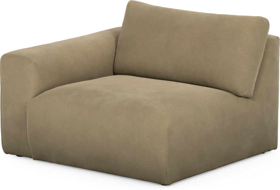 Free - 1,5-sits med armstöd vänster - Beige
