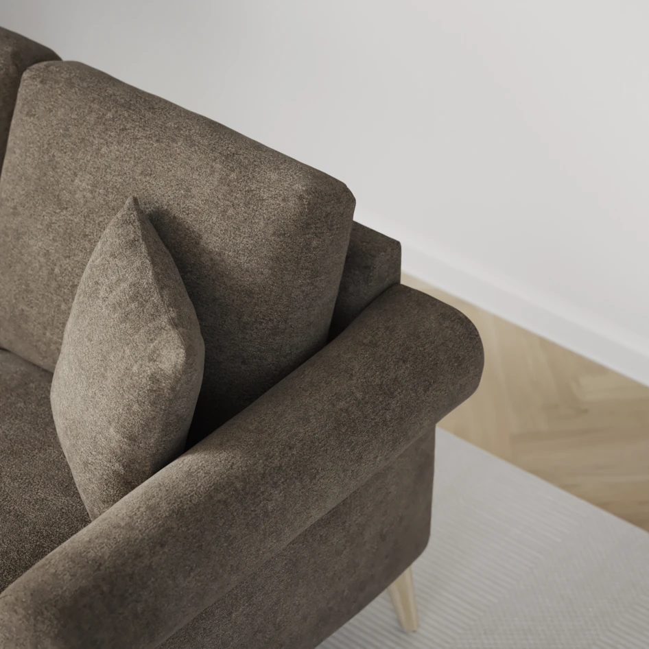 Eden - 2-sits soffa - Brun