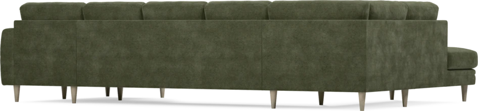 Eden - 3-sits soffa med divan vänster och schäslong höger - Grön