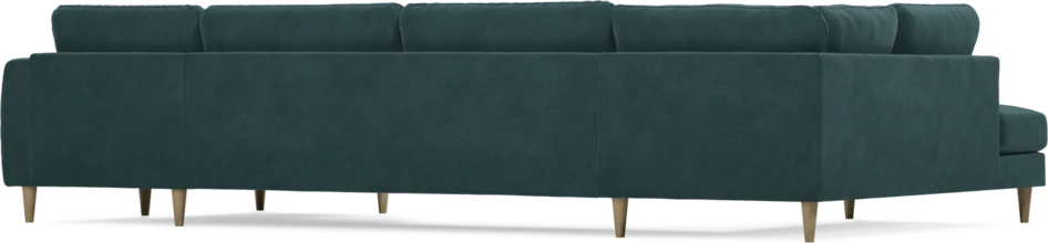 Bridge - 3-sits soffa med divan vänster och schäslong höger - Blå