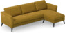 Bridge - 3-sits soffa med schäslong höger - Gul