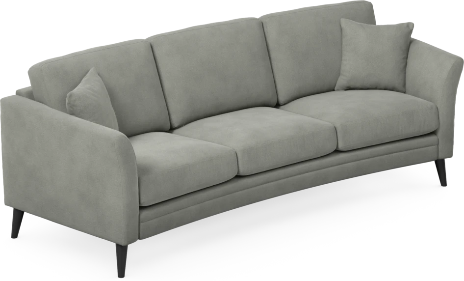 Eden - 3-sits soffa svängd - Grå