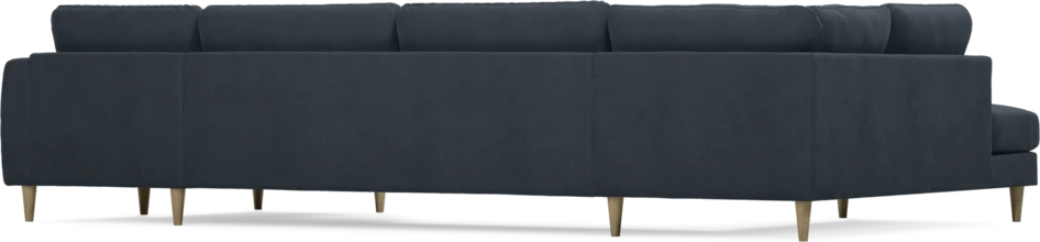 Bridge - 3-sits soffa med divan vänster och schäslong höger - Blå