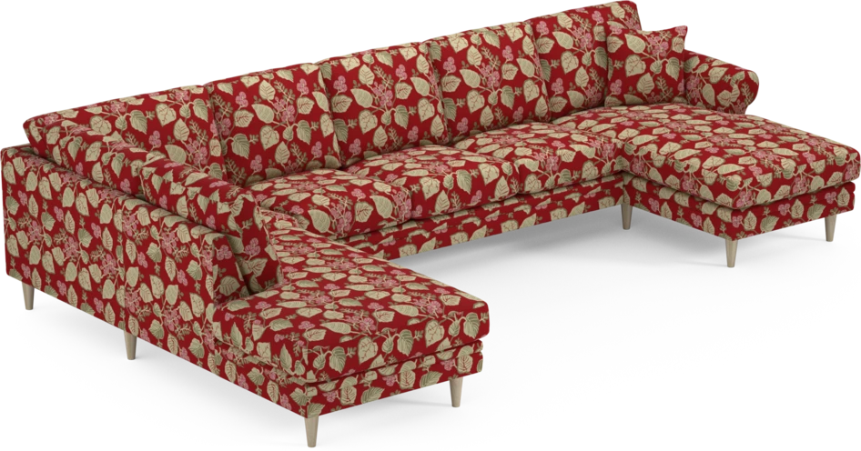 Eden - 3-sits soffa med divan vänster och schäslong höger - Flerfärgad
