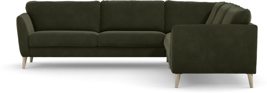 Bridge - Hörnsoffa, 3+3-sits - Grön