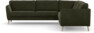 Bridge - Hörnsoffa, 3+3-sits - Grön
