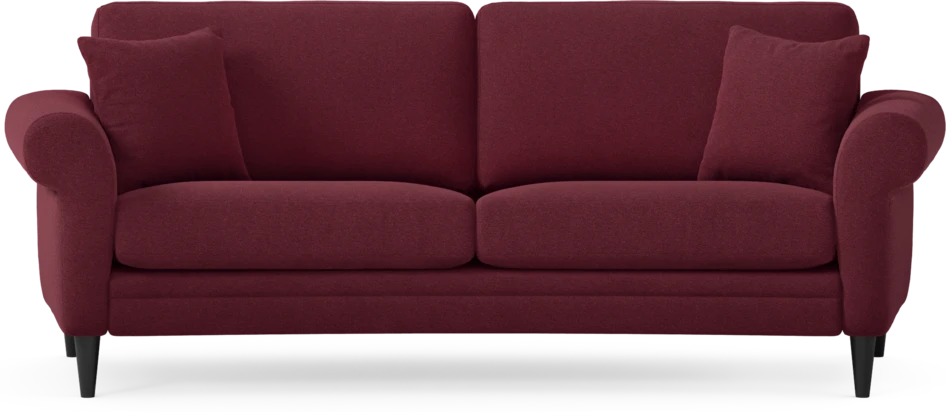 Eden - 2,5-sits soffa svängd - Röd