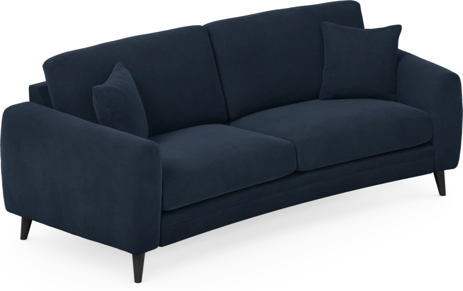 Eden - 2,5-sits soffa svängd - Blå