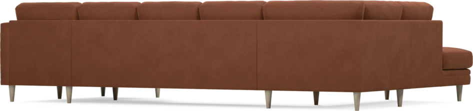 Eden - 3-sits soffa med divan vänster och schäslong höger - Orange