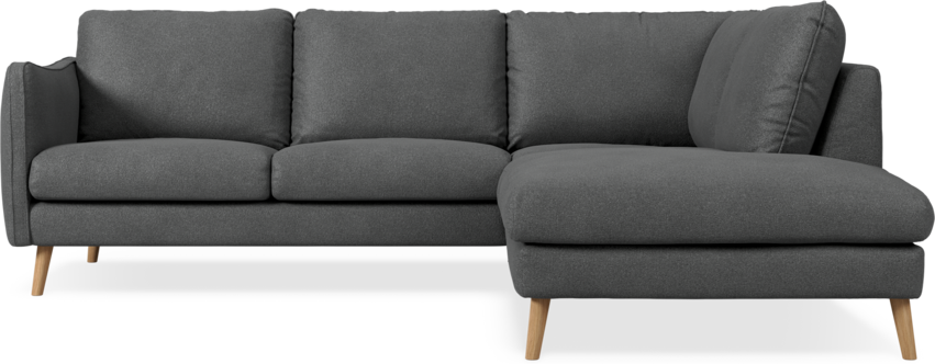 Madison Lux - 2-sits soffa med divan höger - Grå