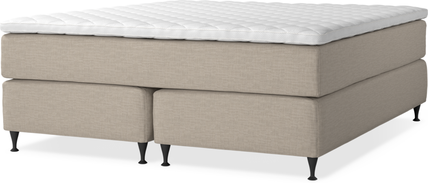 Delux Dream - Kontinentalsäng, dubbelsäng med bäddmadrass - Beige