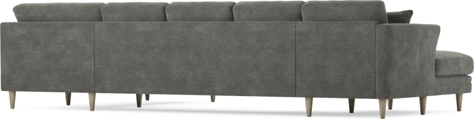 Eden - 3-sits soffa med schäslong vänster och divan höger - Grå