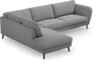 Madison - 3-sits soffa med divan vänster - Grå