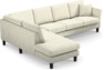 Eden - 3-sits soffa med divan - Vit