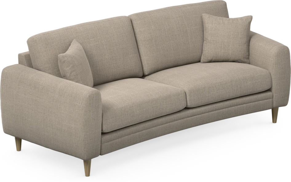 Eden - 2,5-sits soffa svängd - Beige