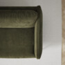 Madison Lux - 2-sits soffa med schäslong vänster - Grön