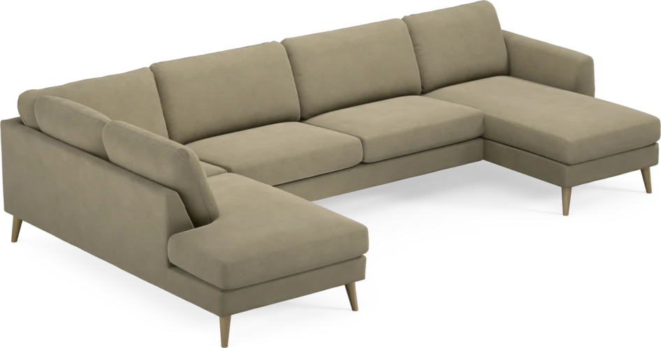 Bridge - 3-sits soffa med divan vänster och schäslong höger - Beige