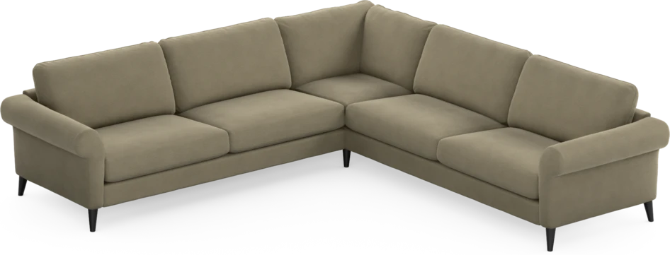 Bridge - Hörnsoffa, 3+3-sits - Beige