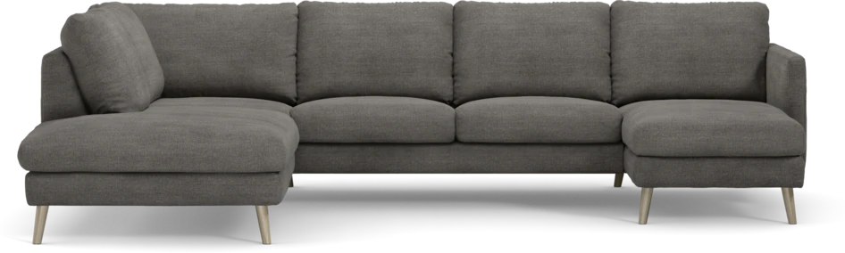 Madison Lux - 2-sits soffa med divan vänster och schäslong höger - Grå
