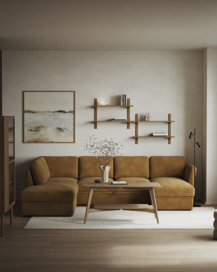 Öland - Bäddsoffa med divan vänster och schäslong höger - inspiration