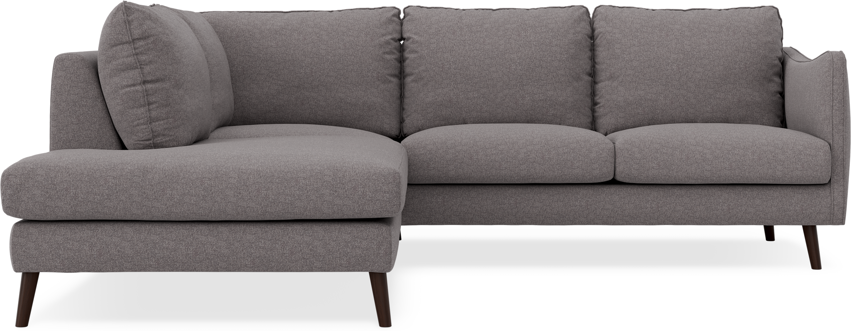 Madison - 2-sits soffa med divan vänster - Grå