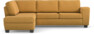 Friday - 2,5-sits soffa med divan vänster - Gul