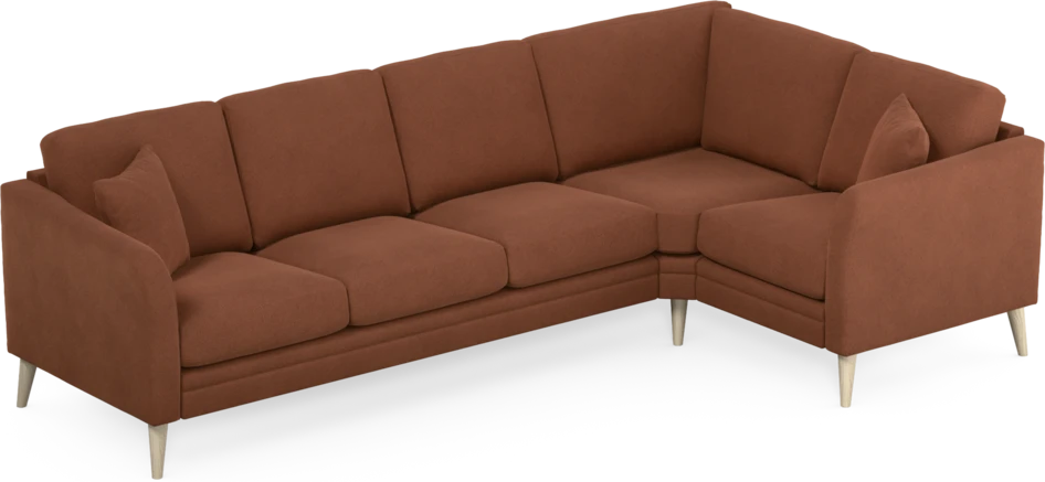 Eden - Hörnsoffa, 3+1-sits - Orange