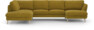 Madison Lux - 2-sits soffa med divan vänster och schäslong höger - Gul
