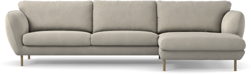 Madison Lux - 3-sits soffa med schäslong höger - Grå