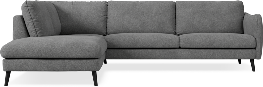 Madison - 3-sits soffa med divan vänster - Vit