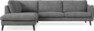 Madison - 3-sits soffa med divan vänster - Vit