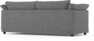 Cherrie - 2,5-sits soffa, hel dyna och kappa - Grå
