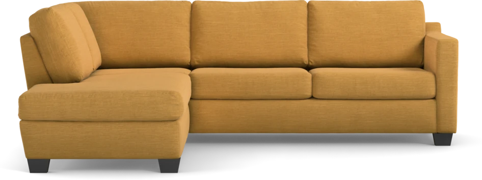 Friday - 2,5-sits soffa med divan vänster - Gul