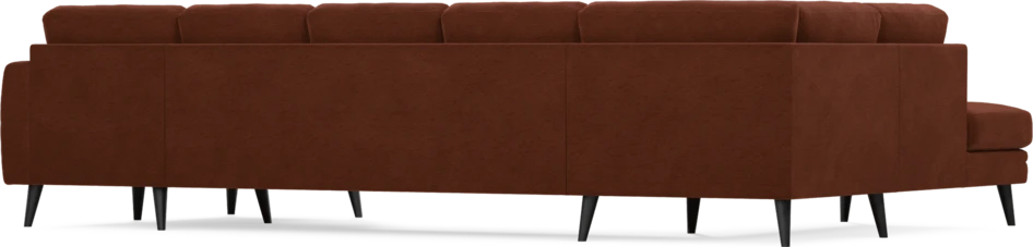 Eden - 3-sits soffa med divan vänster och schäslong höger - Orange