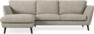 Madison Lux - 2-sits soffa med schäslong vänster - Vit