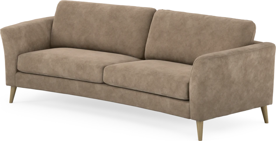 Bridge - 3-sits soffa svängd - Beige