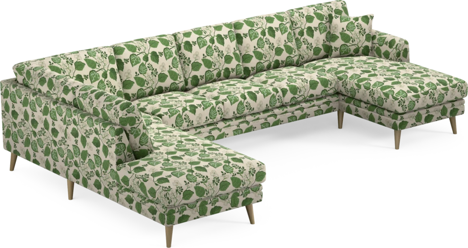 Eden - 3-sits soffa med divan vänster och schäslong höger - Flerfärgad