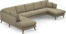 Eden - 3-sits soffa med divan vänster och schäslong höger - Beige