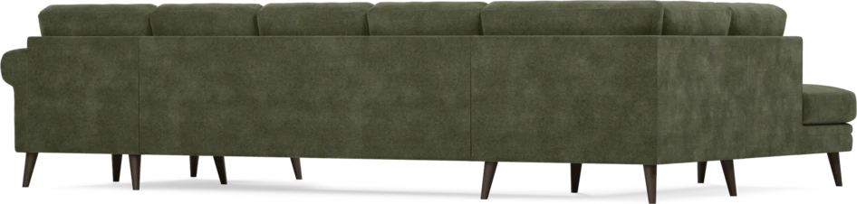 Eden - 3-sits soffa med divan vänster och schäslong höger - Grön