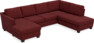 Friday - 3-sits soffa med schäslong vänster och divan höger - Rosa