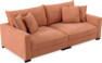 Rossi - 3-sits soffa - Gul