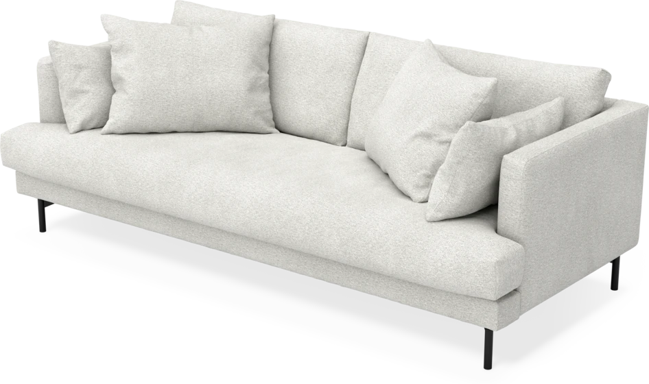 Harper - 3-sits soffa, hel dyna - Vit