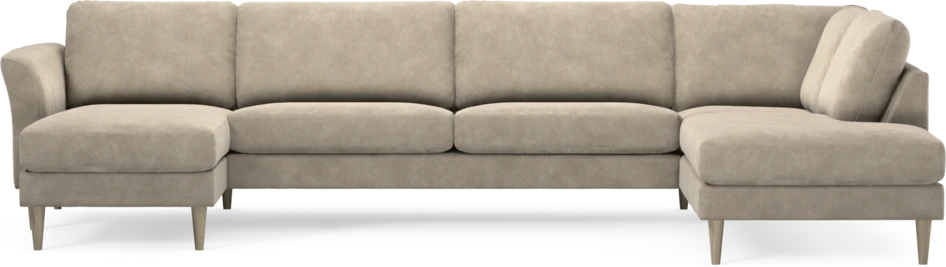 Bridge - 3-sits soffa med schäslong vänster och divan höger - Beige