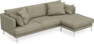 Harper - 4-sits med schäslong höger  - Beige
